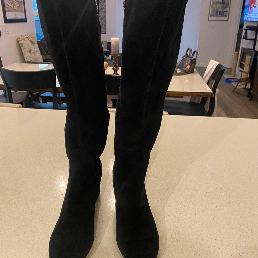 Waterproof knee high boots